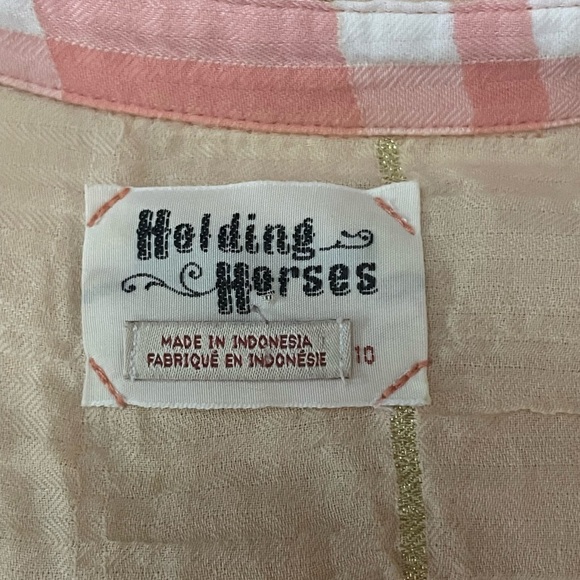 Anthropologie Holding Horses plaid lightweight button up - Picture 4 of 7